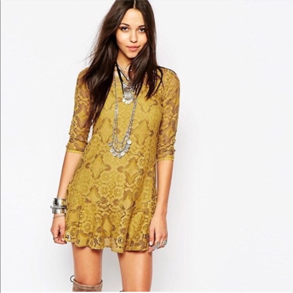 Free People Dresses & Skirts - Free People Walking to the Sun Geo Lace Dress